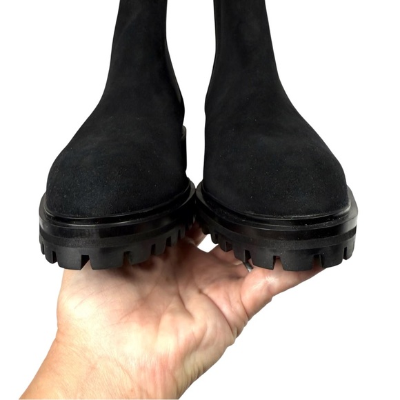 NEW Quince Black Suede Ankle Booties 8 - Picture 3 of 6